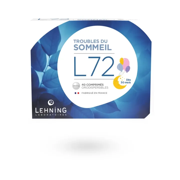 L72 Lehning – Troubles du sommeil liés au stress | Comprimés orodispersibles