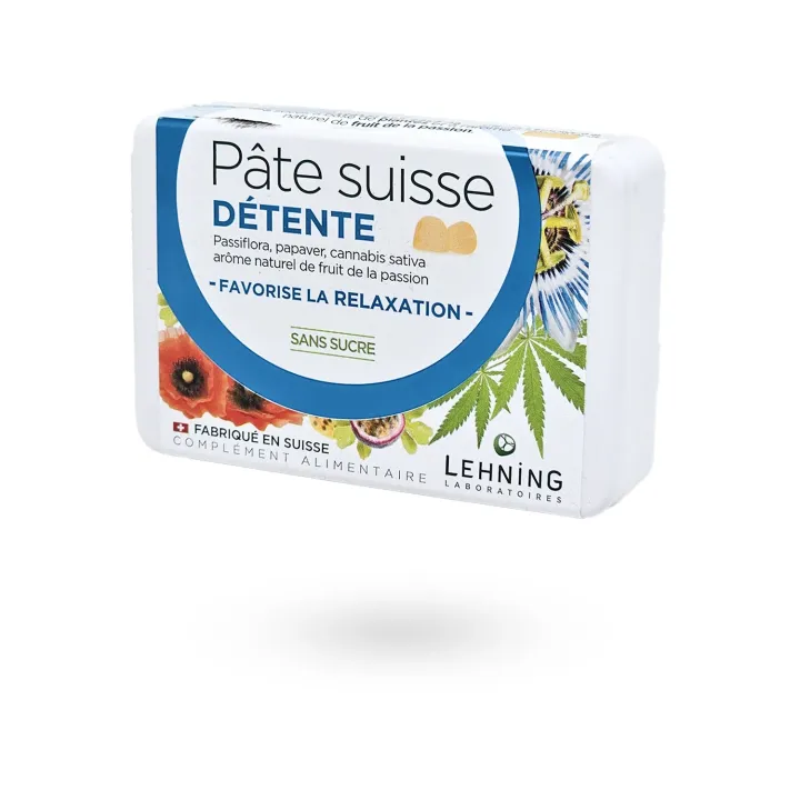 Pâte Suisse Détente Lehning – Gommes anti-stress sans sucre – 40 gummies | Pharmacie en ligne