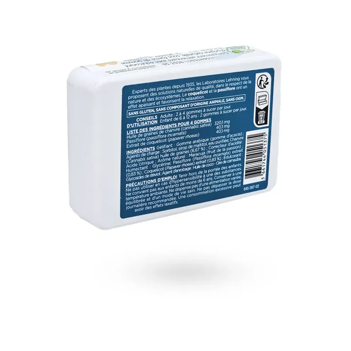 Pâte Suisse Détente Lehning – Gommes anti-stress sans sucre – 40 gummies | Pharmacie en ligne