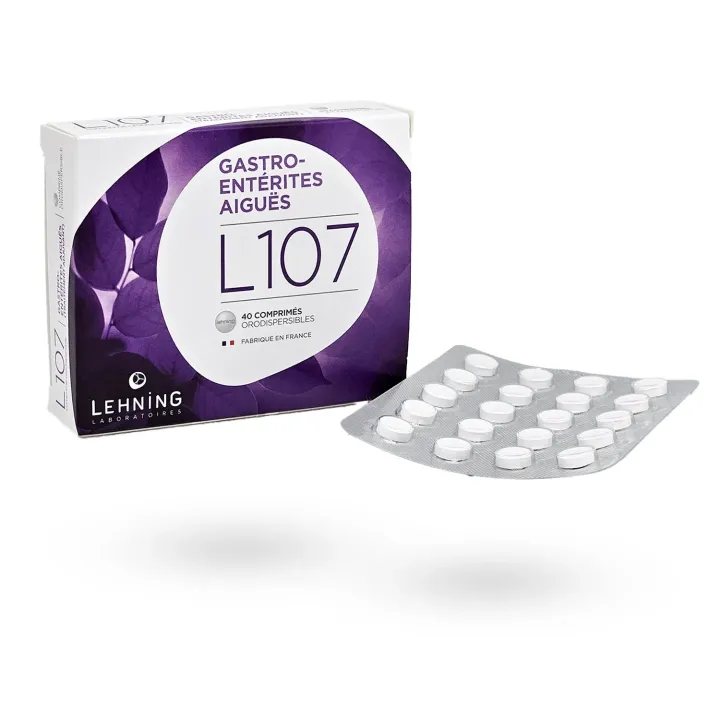 L107 Gastro-entérites aiguës Lehning 40 comprimés orodispersibles | Pharmacie en ligne