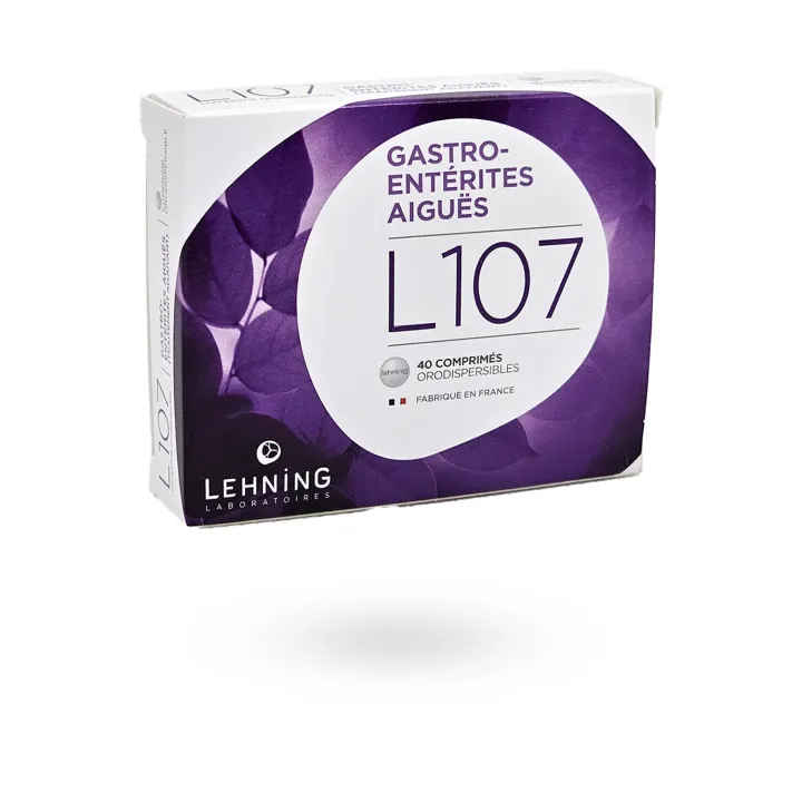 L107 Gastro-entérites aiguës Lehning 40 comprimés orodispersibles