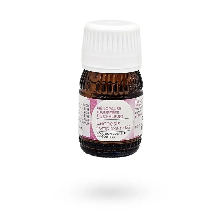 Lachesis Complexe n°122 Lehning – Ménopause & bouffées de chaleur | Solution buvable 30 ml