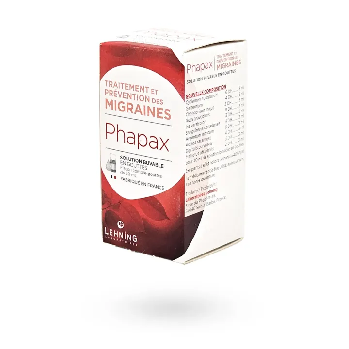 Lehning Phapax – Migraines solution buvable 30 ml | Pharmacie en ligne