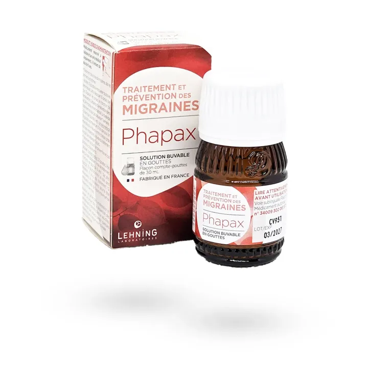 Lehning Phapax – Migraines solution buvable 30 ml | Pharmacie en ligne