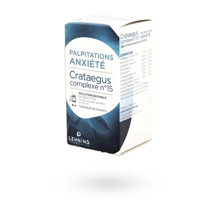 Lehning Complexe n°15 palpitations & Anxiété | Solution buvable 30 ml