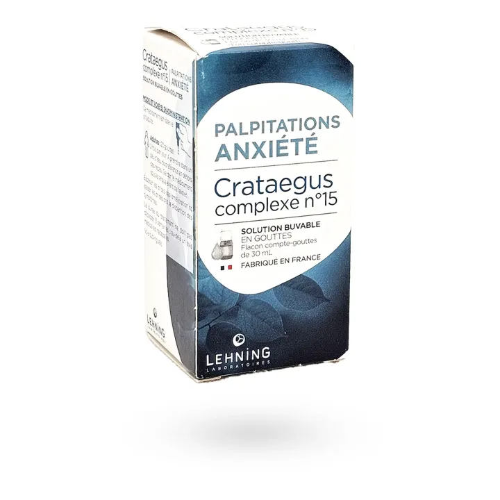 Crataegus complexe N°15 Lehning palpitations anxiété 30 ml