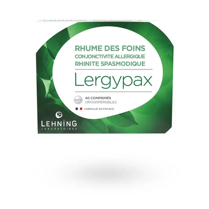 Lergypax Lehning rhume des foins 40 comprimés orodispersibles | Pharmacie en ligne