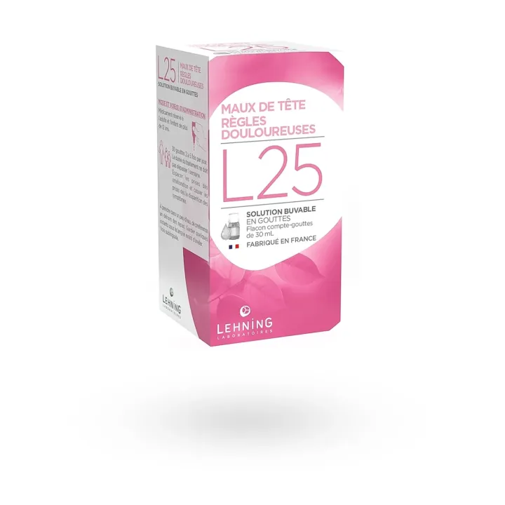 L25 Lehning maux de tête règles douloureuses 30 ml | Pharmacie en ligne
