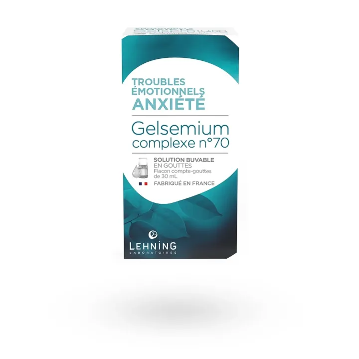 Gelsemium Lehning complexe n°70 nervosité hyperémotivité 30 ml | Pharmacie en ligne