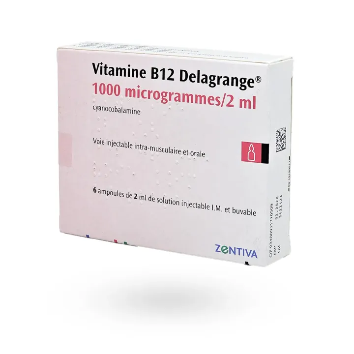 Vitamine B12 Delagrange 1000 µg/2 ml – Traitement des carences | Pharmacie en ligne
