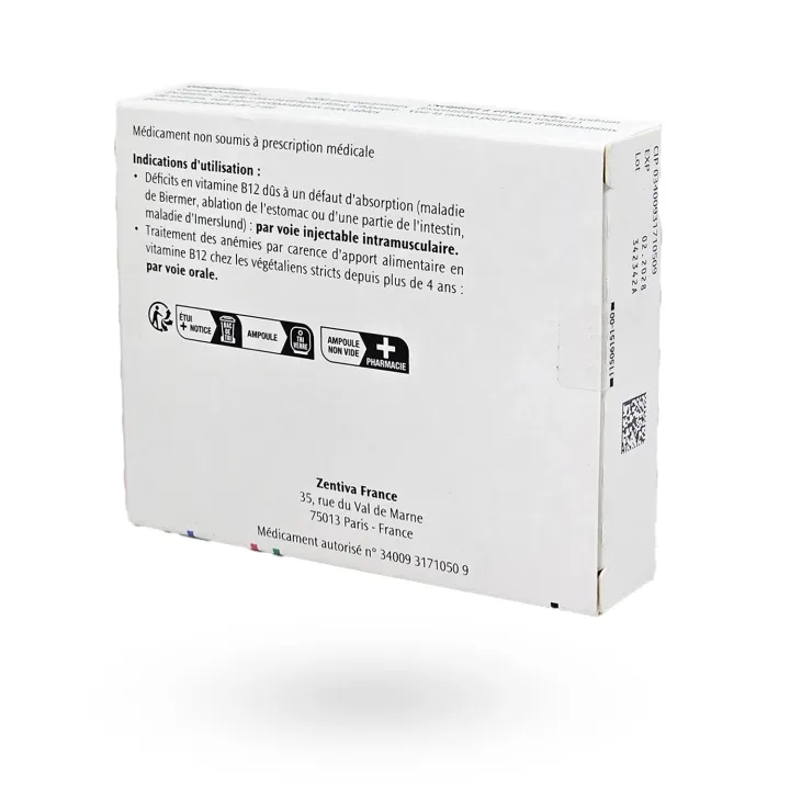 Vitamine B12 Delagrange 1000 µg/2 ml – Traitement des carences | Pharmacie en ligne