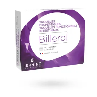 Billerol Lehning troubles dyspeptiques et intestinaux 45 comprimés à croquer