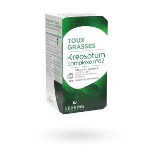 Kreosotum complexe n°62 Lehning toux grasses 30 ml