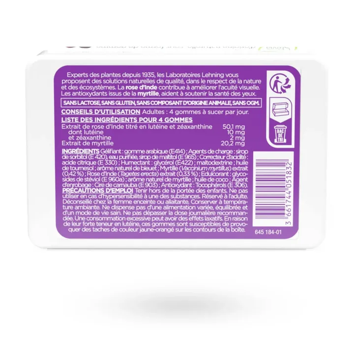 Pâte Suisse Fatigue Visuelle Lehning – Lumière bleue & écrans | Gommes anti-fatigue oculaire
