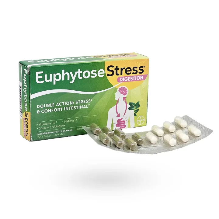 Euphytose Stress Digestion – Stress & Digestion | 28 gélules | Pharmacie en ligne