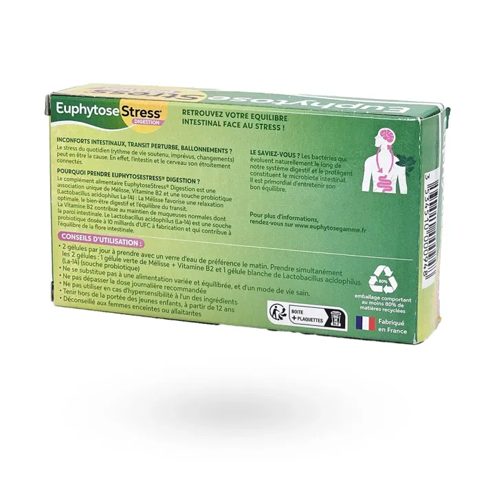 Euphytose Stress Digestion – Stress & Digestion | 28 gélules | Pharmacie en ligne