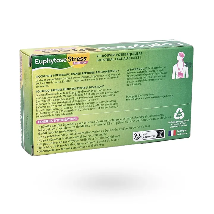 Euphytose Stress Digestion – Stress & Digestion | 28 gélules | Pharmacie en ligne