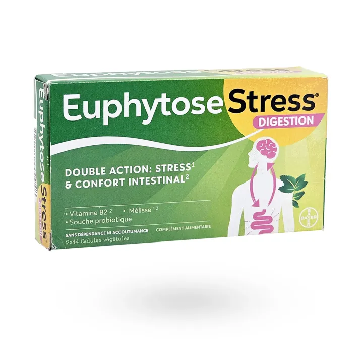 Euphytose stress digestion double action 28 gélules