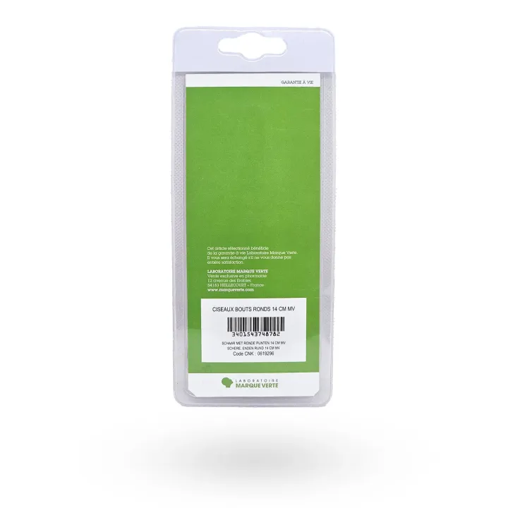 Ciseaux à ongles à bouts ronds 14 cm Marque Verte | Soin des ongles – Pharmacie en ligne