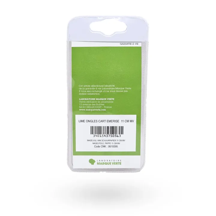 Limes à ongles en carton émerisé 11 cm Marque Verte | Soin des ongles – Pharmacie en ligne