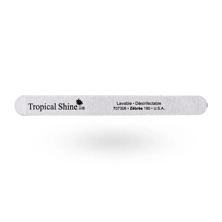 Tropical Shine Zébrée 180 Argent | Lime à ongles
