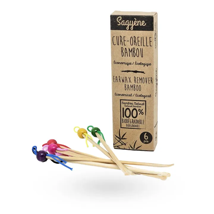 Cure-oreille Bambou Sagyène – Hygiène naturelle & zéro déchet | Pharmacie en ligne