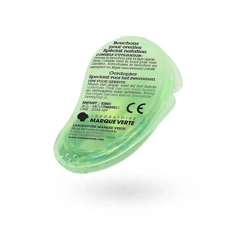 Bouchons d’oreilles natation enfant/adulte Marque Verte – Étanchéité & confort | Pharmacie en ligne