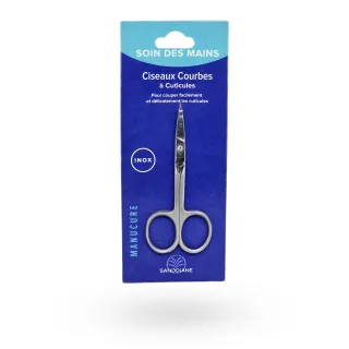 Ciseaux courbes à cuticules en inox Sanodiane