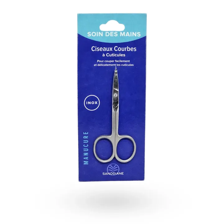Ciseaux courbes à cuticules en inox Sanodiane