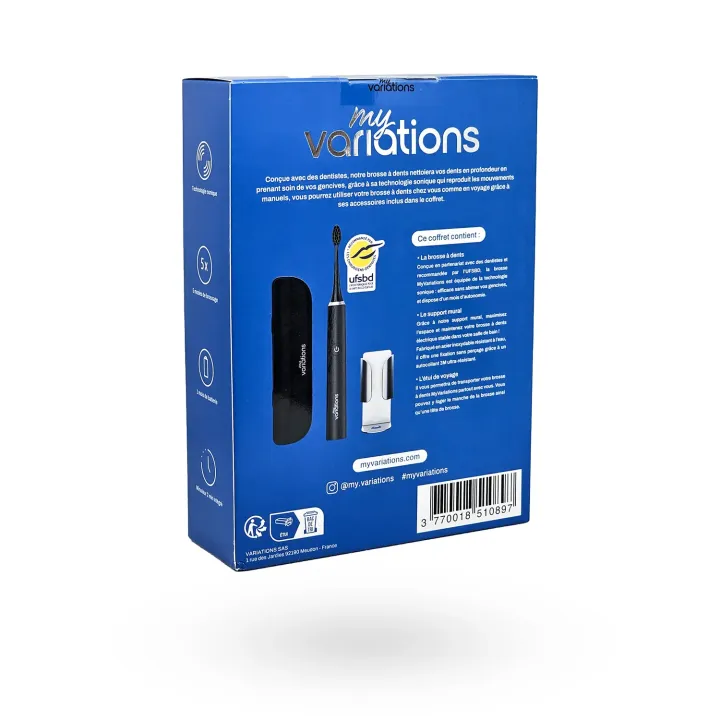 Coffret Black MyVariations – Brosse sonique haute précision | Pharmacie en ligne