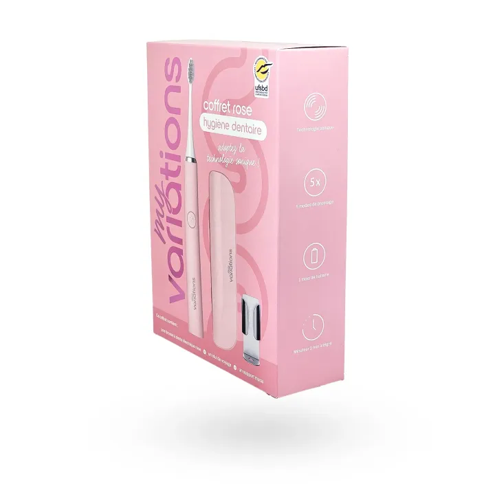Coffret Rose MyVariations – Brosse à dents sonique douce & efficace | Pharmacie en ligne