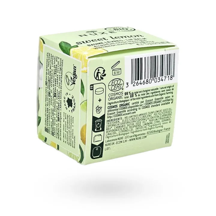 Nuxe Sweet Lemon Baume à Lèvres Bio – Nutrition & protection | Pharmacie en ligne