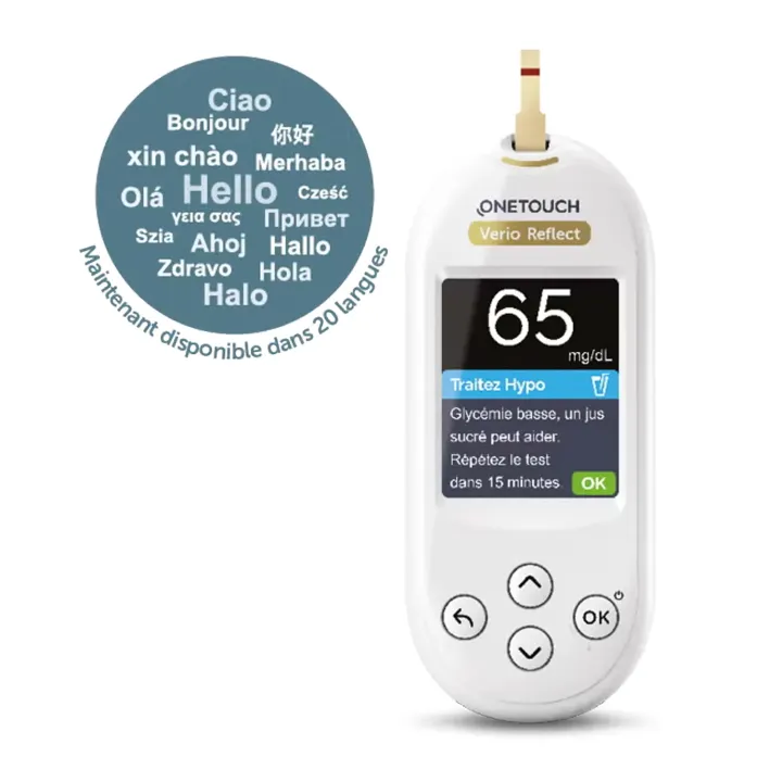 OneTouch Verio Reflect – Lecteur de glycémie précis et intelligent | Pharmacie en ligne