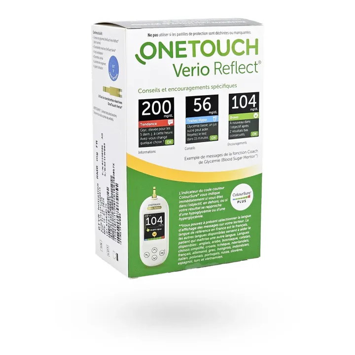 OneTouch Verio Reflect – Lecteur de glycémie précis et intelligent | Pharmacie en ligne