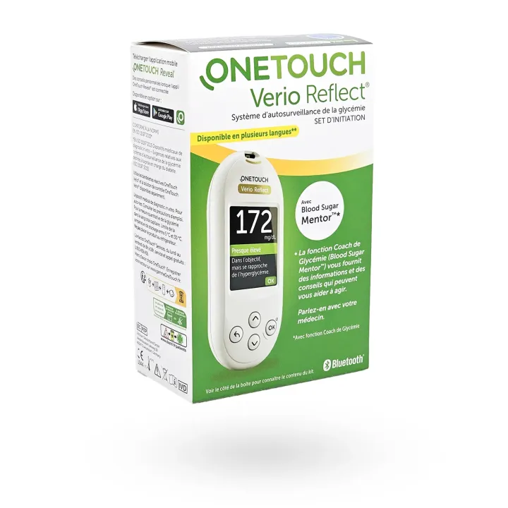OneTouch Verio Reflect : système d’autosurveillance glycémique précis et intelligent