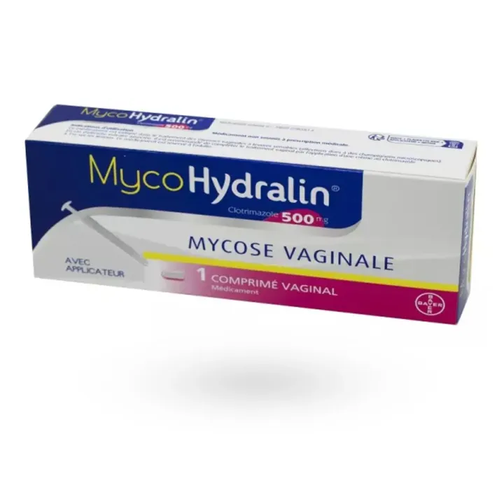 MycoHydralin 500 mg mycose vaginale 1 comprimé vaginal