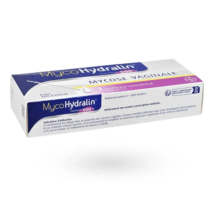MycoHydralin 500 mg – Traitement mycose vaginale au clotrimazole | Pharmacie en ligne