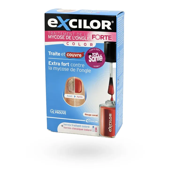 Excilor FORTE Color Rouge – Vernis mycose de l’ongle | Pharmacie en ligne