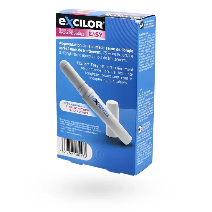 Excilor EASY 4 ml – Stylet mycose de l’ongle déjaunissement actif | Pharmacie en ligne