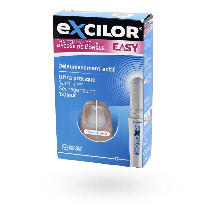 Excilor EASY 4 ml – Stylet mycose de l’ongle déjaunissement actif | Pharmacie en ligne