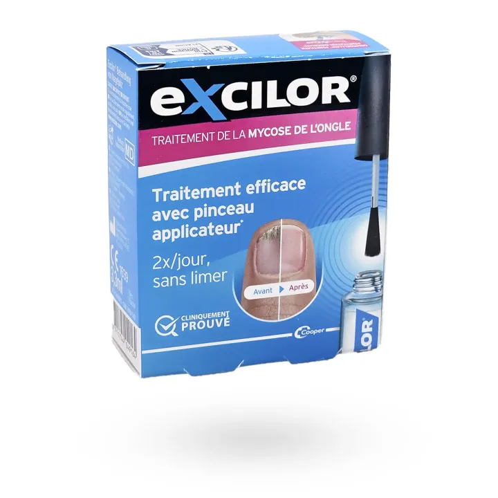 Excilor mycose de l’ongle 3,3 ml – Solution traitement ongles mains et pieds | Pharmacie en ligne