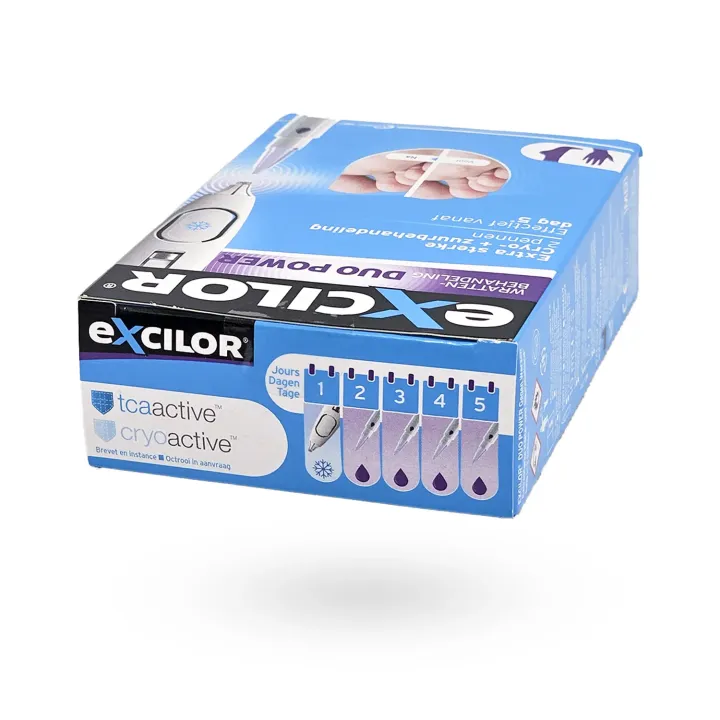 Excilor DUO Power traitement verrues – Cryothérapie & gel acide | Pharmacie en ligne