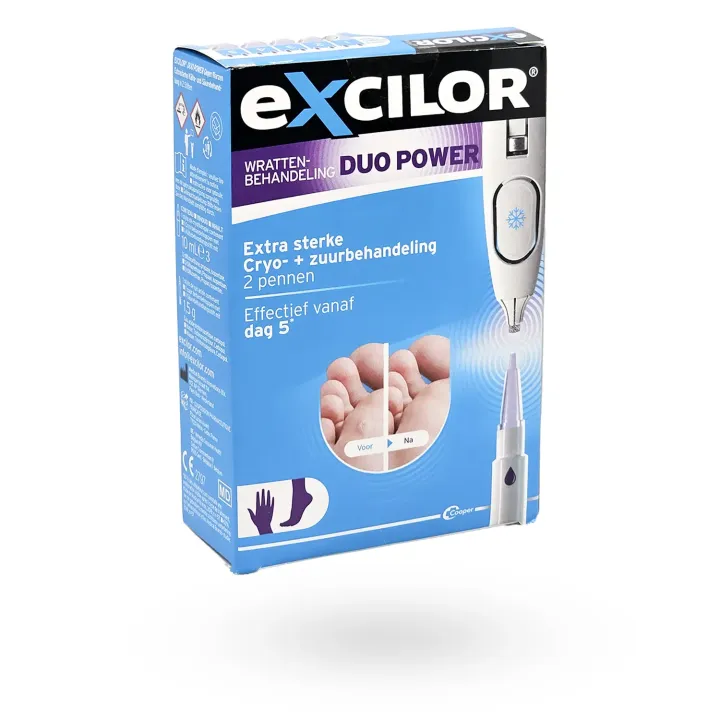 Excilor DUO Power traitement verrues – Cryothérapie & gel acide | Pharmacie en ligne