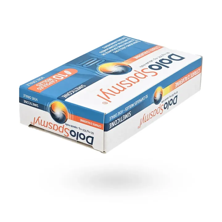 Dolospasmyl 60 mg / 300 mg capsules – Antispasmodique douleurs digestives & ballonnements | Pharmacie en ligne