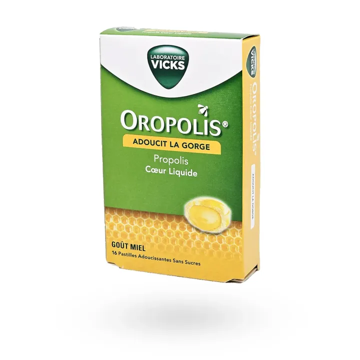 Oropolis Cœur Liquide Propolis miel Vicks – Pastilles gorge sans sucres | Pharmacie en ligne
