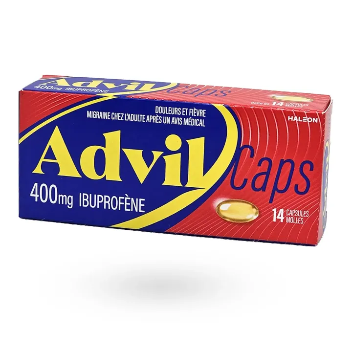 AdvilCaps 400 mg Ibuprofène – Douleurs & Fièvre | Pharmacie en Ligne
