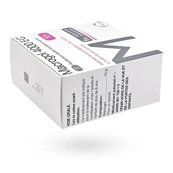Macrogol 4000 EG 10 g 20 sachets – Laxatif osmotique constipation | Pharmacie en ligne