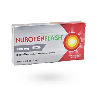 Nurofenflash 200 mg ibuprofène 12 comprimés