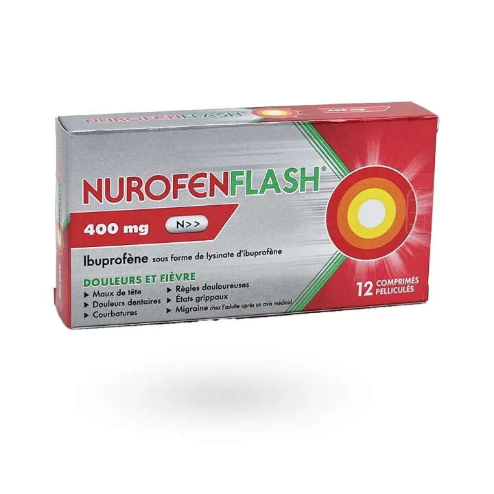 Nurofenflash 400 mg ibuprofène 12 comprimés