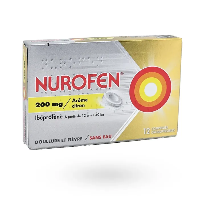 Nurofen 200 mg ibuprofène 12 comprimés orodispersibles citron